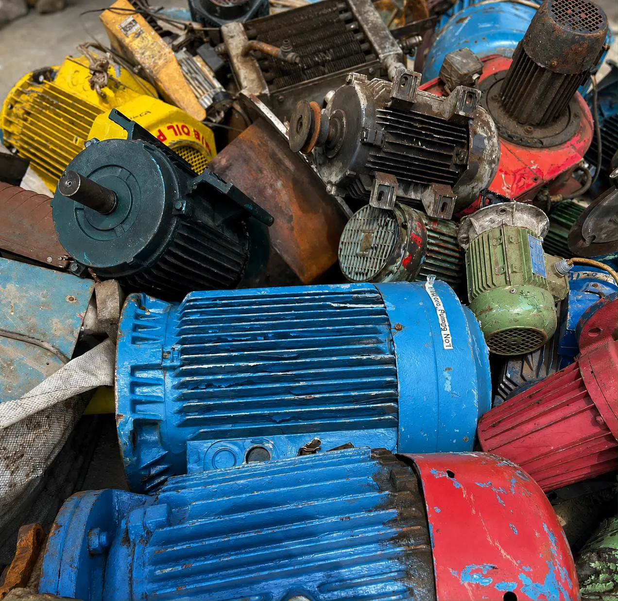 Scrap electric motors